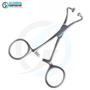 Pinces à serviettes médicales à articulation articulée, manuelles, en acier inoxydable, durables, réutilisables, pour une prise ferme, une manipulation précise et constante - Product Image 6