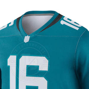 Vente en gros 2025 Maillots de football américain à manches courtes pour hommes adultes, personnalisables, grandes tailles, respirants, 100 % polyester, uniformes - Product Image 4