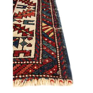 Alfombra de Yute Geométrica Azul Aalam, Alfombra Grande de Lana de 9x12 para el Hogar, para la Entrada, Junto a la Cama o el Pasillo-Paem-1388 - Product Image 4