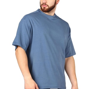 T-shirts surdimensionnés en coton tricoté 100 % personnalisés pour hommes – Style urbain écoresponsable FABRIQUÉ PAR HAIDIIII SPORTS 2026 - Product Image 2
