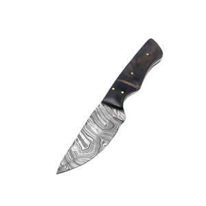 Gran oferta, cuchillos de caza de Damasco de hoja fija, cuchillo de caza al aire libre con mango de madera - Product Image 2