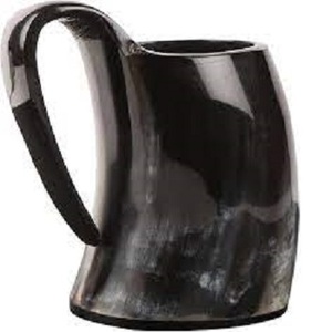 Tasse en corne de buffle naturelle de qualité supérieure Viking tasses à boire Agate bière corne à boire verres Design animal élégant - Product Image 4