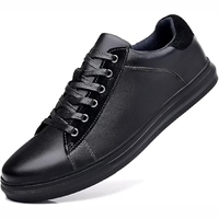 Nouveau 2025 vente en gros de chaussures en cuir d'hiver pour hommes antidérapantes élégantes de couleur unie
