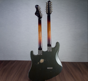 Guitarra Eléctrica Barítono de Doble Mástil I757916N de 6/12 Cuerdas con Acabado Metálico Charcoal Frost # 212) - Product Image 2