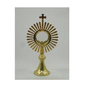 Escultura de Iglesia de Navidad de latón Vintage, adorno festivo religioso para mesa festiva o decoración de repisa - Product Image 3