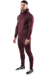 Ensemble de survêtements d'hiver pour hommes en polyester/coton, avec fermeture éclair, pour jogging, personnalisable avec logo brodé - Product Image 5
