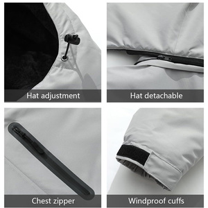 Vêtements de ski personnalisés OEM veste d'hiver imperméable manteau de neige respirant ajustement avec impression de logo et marque privée - Product Image 3