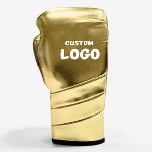 Gants de boxe en cuir brillant pour entraînement et victoires Gants de boxe de compétition sur mesure en basse quantité minimale de commande Offres Spéciales - Product Image 1