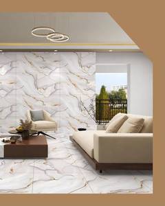 Azulejos de Porcelana Brillante para Piso, 600x1200mm, Imitación de Piedra, Textura Pulida, Diseño Minimalista para Interiores de Baño - Product Image 4