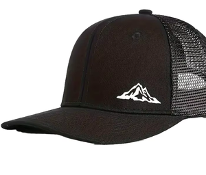 Casquette de camionneur en maille de coton tendance pour le printemps et l'été, respirante, protection solaire, broderie 3D, style urbain, sports de plein air - Product Image 1