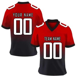 OEM diseño personalizado malla Unisex fútbol americano Jersey transpirable entrenamiento ropa deportiva con mangas cortas mejor servicio a la venta - Product Image 2