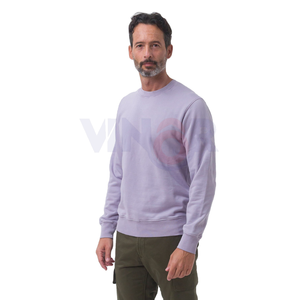 Sweat-shirt unisexe 100% en coton de haute qualité en polaire d'hiver pull à col rond avec broderie de logo personnalisé solide pour hommes femmes - Product Image 3