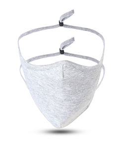 Masque facial en coton biologique peigné Clean Air, texture douce, contrôle de la respiration, surface lisse, maintien des oreilles, protection quotidienne - Product Image 3