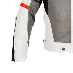 Nueva llegada transpirable hombres impermeable negro textil motocicleta chaqueta de moto mejor calidad chaqueta de moda de cuero - Product Image 4