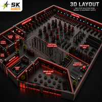 Conjunto Completo de Equipos de Gimnasio SK, Paquete de Entrenamiento Funcional de Fuerza y Cardio para Centros de Fitness Comerciales, Hoteles y Clubs, Venta al Por Mayor OEM China