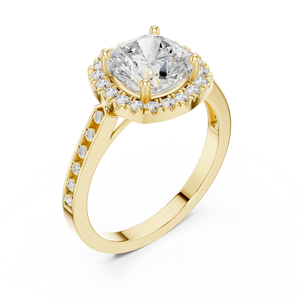 Anillo de moissanita de corte redondo de 14K Ajuste clásico de 6 puntas - Product Image 6