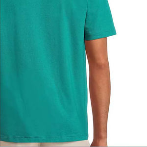 Camiseta de verano con cuello redondo para hombre de alta calidad, logotipo personalizado diseñado, liso, manga corta de gran tamaño, precio barato, tejido de punto Formal - Product Image 6