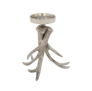 Professional silver aluminum antler <b>candle</b> holder Xmas gift <b>candles</b> <b>tea</b> <b>light</b> holder wedding party home decor Christmas ornament - Product Image 1