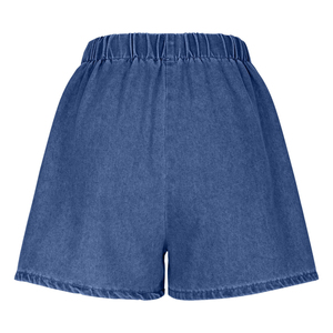 Short en jean pour femmes de haute qualité 100% coton extensible sur mesure de haute qualité avec style droit, short écologique - Product Image 2