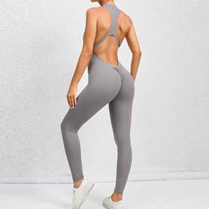 Trajes Deportivos de Gimnasio con Cierre, Personalizados, al por Mayor, de una Pieza, para Entrenamiento, Activos, Atléticos, sin Mangas, para Mujer - Product Image 5
