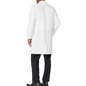 Blouse de laboratoire unisexe pour le travail quotidien, respirante, blanche et fraîche, tissée, à manches longues et ajustées, vêtement de laboratoire - Product Image 6