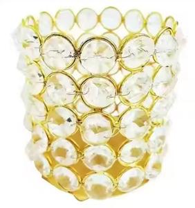 Bougeoir en cristal/centres de table bougeoir en cristal/bougeoir en cristal Décoration intérieure Bougeoirs en verre argenté - Product Image 5