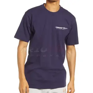 T-shirt100 % katun cetak kustom Logo merek Oem kaus pria uniseks pemasok Pakistan