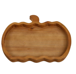 Ensemble de deux assiettes et plateau de service en bois pour dessert de conception tendance Vaisselle en forme de fruit Ustensiles de cuisine Plateau à chocolat - Product Image 6