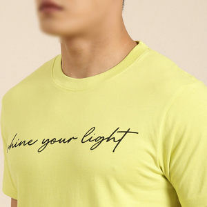Yellow Color With Half Sleeve OEM Service Good Supplier With Own Logo Print <b>Men</b> Outer Wear T-<b>Shirt</b> Sets BY AMAZING INDUSTRIES - Product Image 2