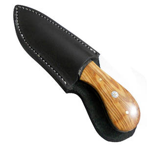 Nouvelle Arrivée Solide Couleur Damas Acier Lame Fixe Couteau de Chasse avec Manche en Bois OEM Personnalisable Vente en Gros Prix - Product Image 4