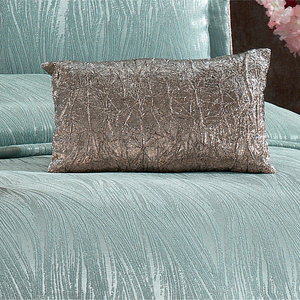 Guzide Lilyana Turquoise 4-Piece Customized Classic Luxury Home <b>Bedspread</b> <b>Set</b> 100% Chenille Organic Woven Striped Washable Ant - Product Image 4