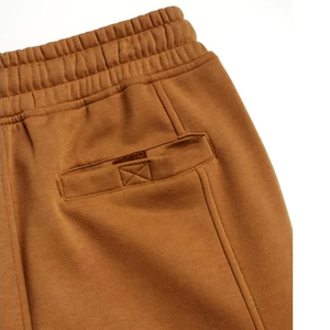 Ropa deportiva de punto con cordón en la cintura con logotipo personalizado, bolsillos elegantes, pantalones cortos para correr de ajuste cómodo para hombres - Product Image 4
