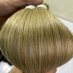 Extension de cheveux brésiliens naturels, extensions de cheveux humains en vrac, lisses, teintés à Double dessin, vente chaude - Product Image 5