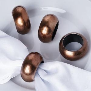 Élégant rond de serviette en métal doré avec sculpture vintage de qualité supérieure, idéal pour les banquets, les mariages et les fêtes culturelles - Product Image 6
