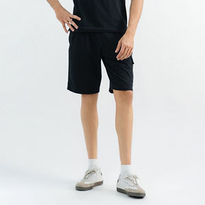 Ensemble double de t-shirt et de short à manches courtes d'été décontracté pour hommes en coton respirant - Product Image 5
