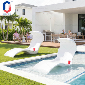 Tumbona de Fibra de Vidrio para Exteriores, Cama de Descanso Junto a la Piscina para Hotel, Resort, Jardín, Villa - Product Image 5