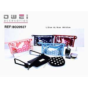 Sacs et étuis à cosmétiques Oweionline (organza et lin) 12 unités/carton - Product Image 1