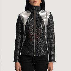 100% cuir véritable dernière conception femmes mode veste personnalisée lâche mode femmes veste en cuir - Product Image 4