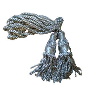 Two classic style curtain tiebacks with tassels, golden mustard tassel rope curtain tie backs Multi-color Silk Pipe <b>Cords</b> - Product Image 5