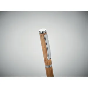 Stylo gel en bambou durable Cairo pour merchandising promotionnel - Product Image 1