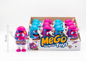 Banoon MeGo Surprise <b>Egg</b> Toy with play dough and Mini Toys for Kids - Product Image 2