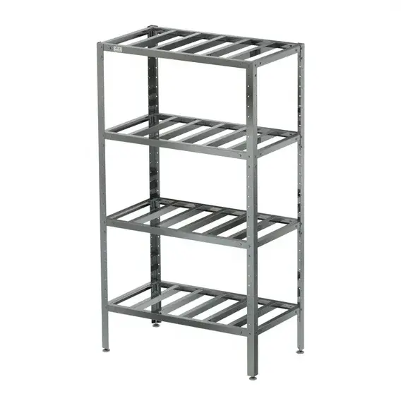 Stainless steel kitchen shelving unit