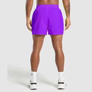 Pantalones cortos de gimnasio de entrenamiento de secado rápido personalizados para hombres, ropa deportiva transpirable sólida, OEM ODM, venta al por mayor para correr, trotar Atlético - Product Image 2