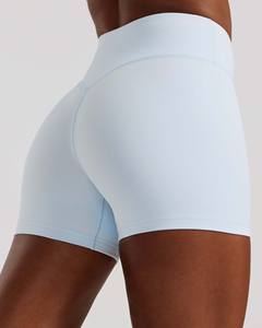 Short taille haute essentiel bleu glacé pour femmes Short de fitness respirant et évacuant la transpiration Meilleure vente - Product Image 2