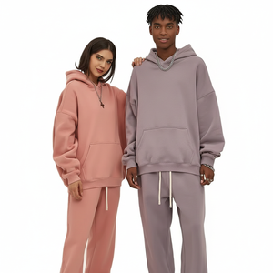 Sudadera con Capucha Unisex de 330 g/m², Gruesa para Invierno, 100% Algodón, Corte Holgado, Logotipo Personalizado para Moda Urbana, Sudadera sin Mangas - Product Image 1