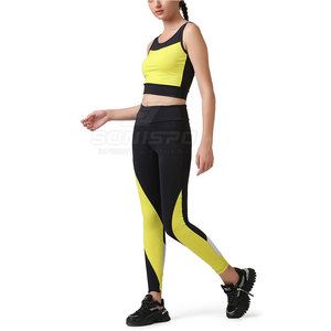 Conjuntos de Yoga Transpirables para Mujer con Logotipo Personalizado, Diseño Sólido, Cintura Elástica, Color Personalizado, Alta Calidad - Product Image 2