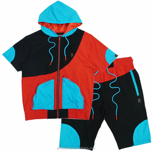 Ensemble sweats à capuche sportifs et short 100 coton pour hommes Pakistan Made Fitness Apparel Logo personnalisé deux pièces Gym Outfit Durable - Product Image 4