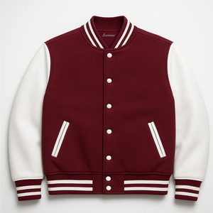 Veste Patchwork à la Mode pour Hommes Logo Personnalisé Style Universitaire Vêtement Casual Vêtement de Sport Vêtement Tendance Fournisseur de Vêtements pour Hommes - Product Image 1