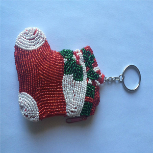 Ventes directes d'usine de nouvelle mode perle brodé portefeuille carte sac passeport couverture perlé sac à main sac à main carte sac - Product Image 2