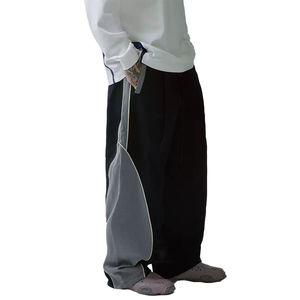 2025 Top qualité coupe-vent pantalon Patchwork rayures personnalisé Sport imperméable hiver décontracté Nylon pantalon pour hommes pantalons lavés - Product Image 5